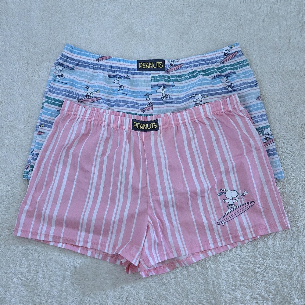Munki Munki x Peanuts🥜 Lightweight Sleep💤/Lounge🛋 Shorts🩳 Duo✌️ - NWOT